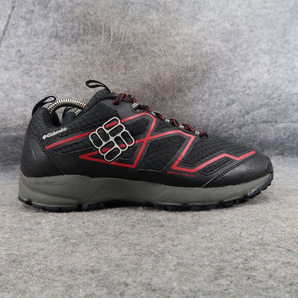 Columbia Shoes Mens 8.5 Athletic Hiking Outdoor Sport Active Omni Tech Black Red - Picture 15 of 15